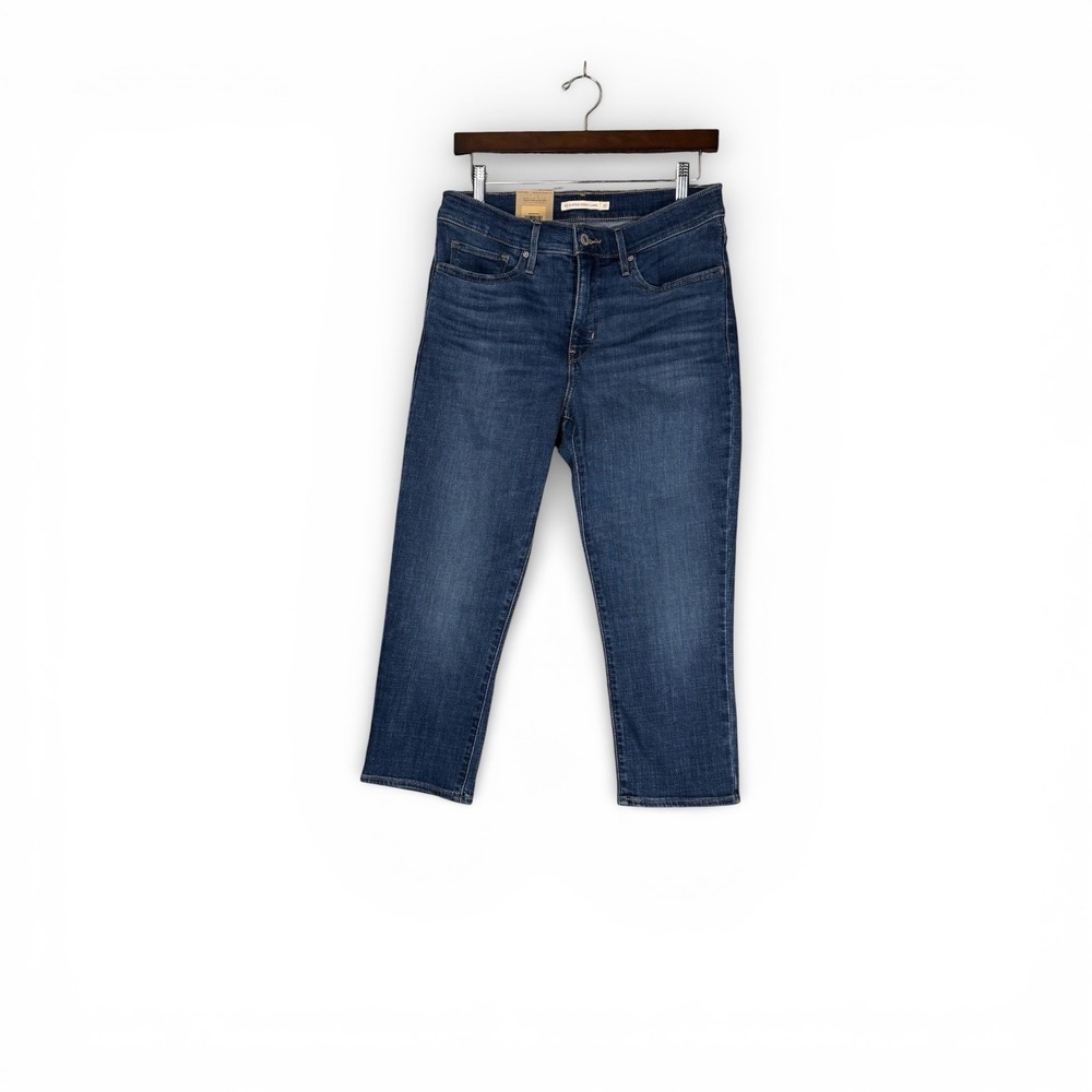 NEW Levis 311 Jeans Women 30 Blue Shaping Skinny Capri Medium Wash Zip Fly Denim - Picture 2 of 10